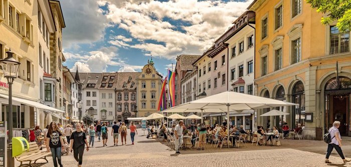 Hotel2B Schaffhausen Attraktionen Altstadt